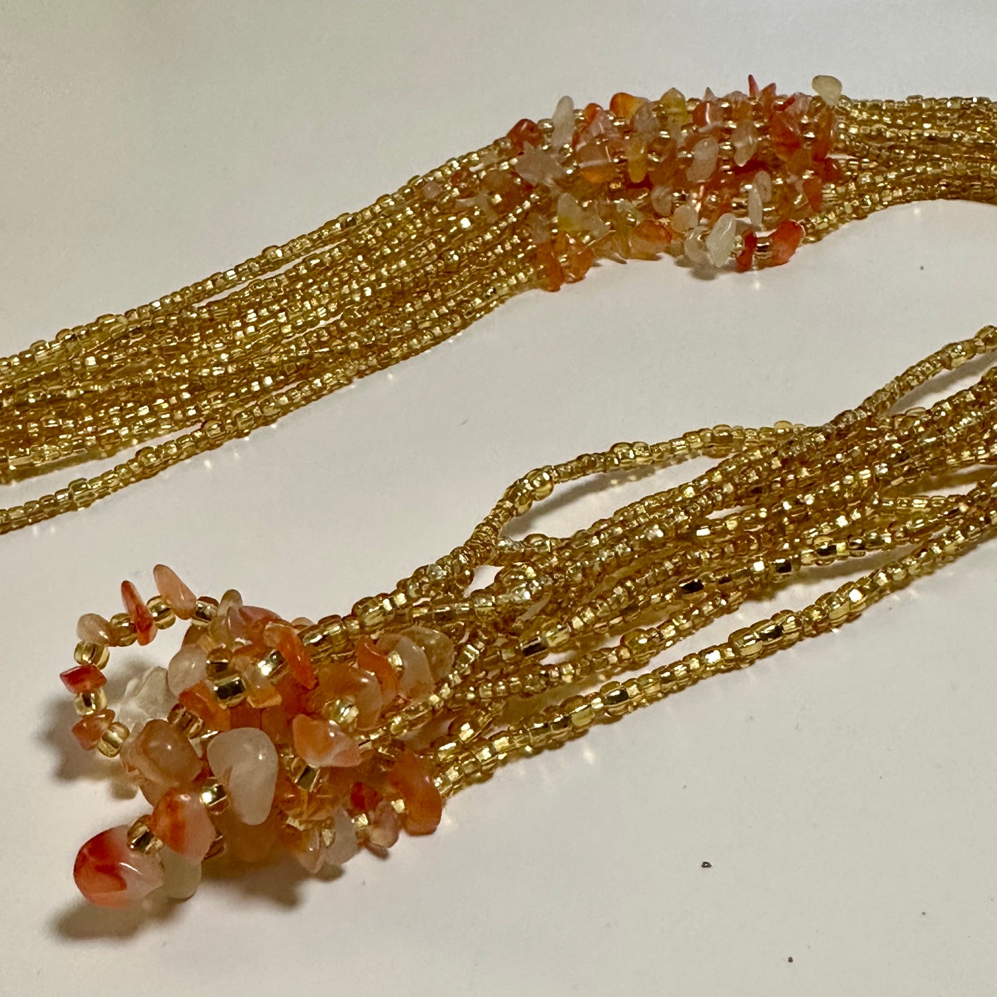 Mamprusi – Watermelon Quartz Tie-on Waistbead