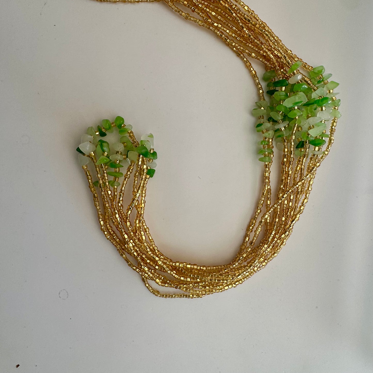 Vili – Green Agate Tie-on Waistbead