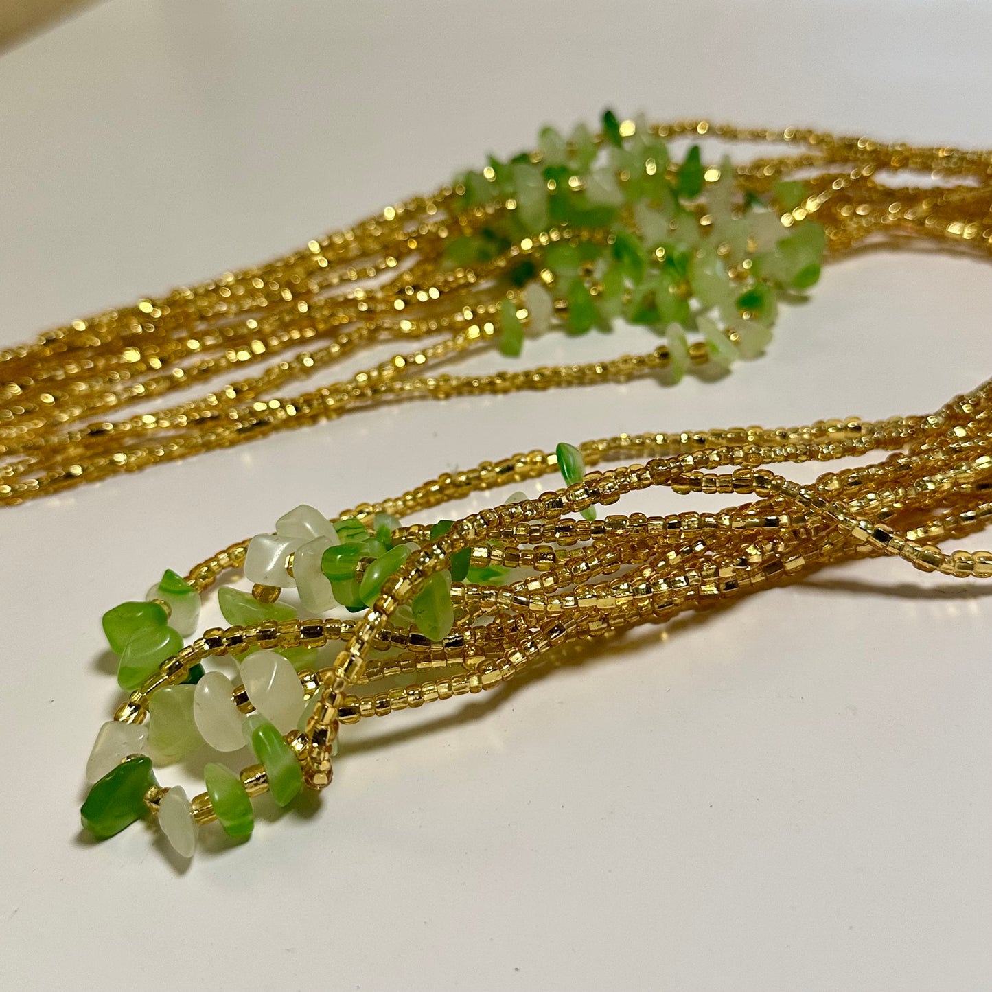 Vili – Green Agate Tie-on Waistbead