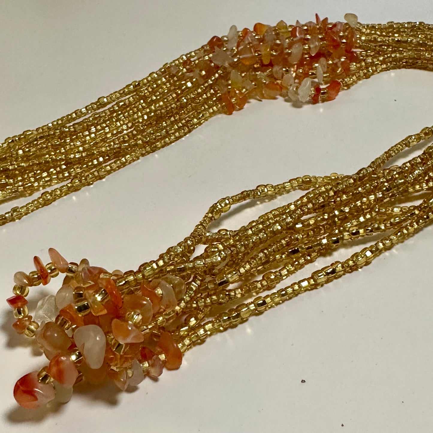 Mamprusi – Watermelon Quartz Tie-on Waistbead