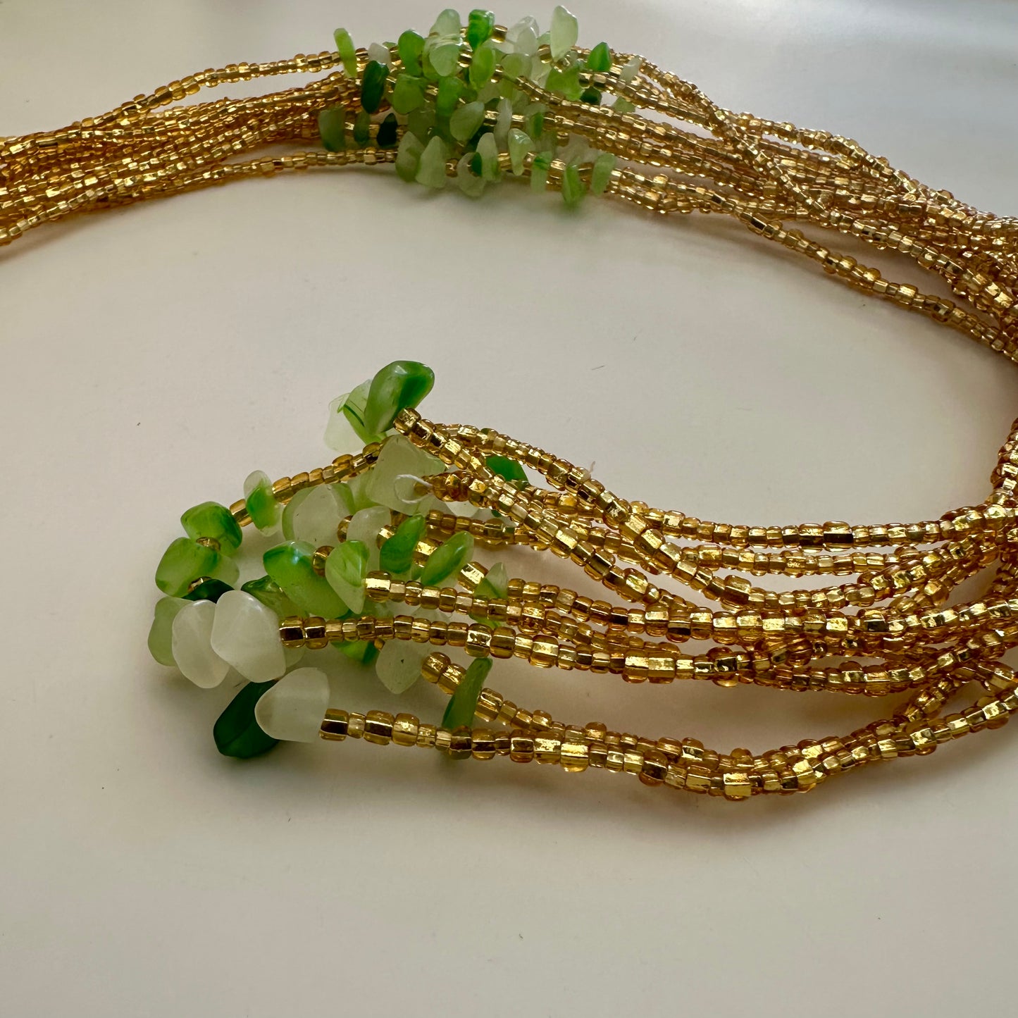 Vili – Green Agate Tie-on Waistbead
