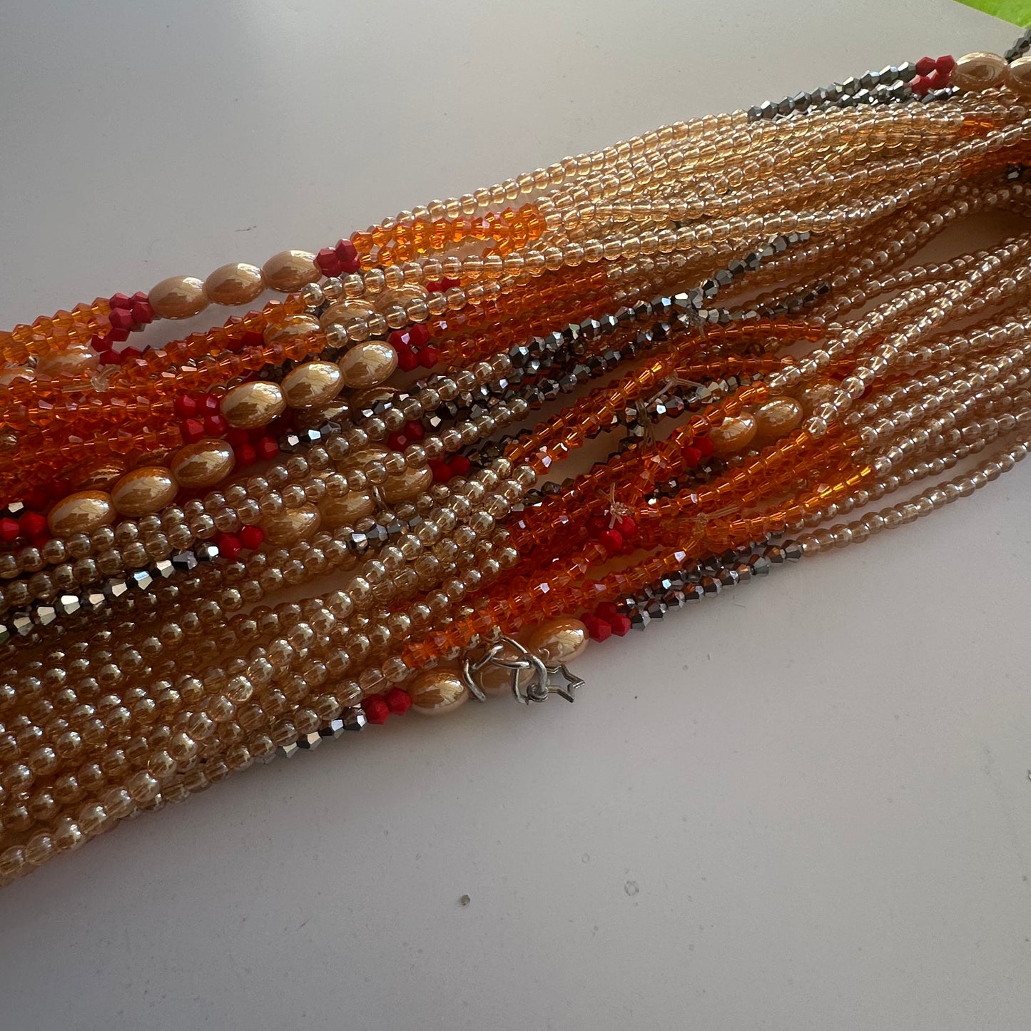 Multi‑Strand Elastic Waistbeads (Adjustable Fit)