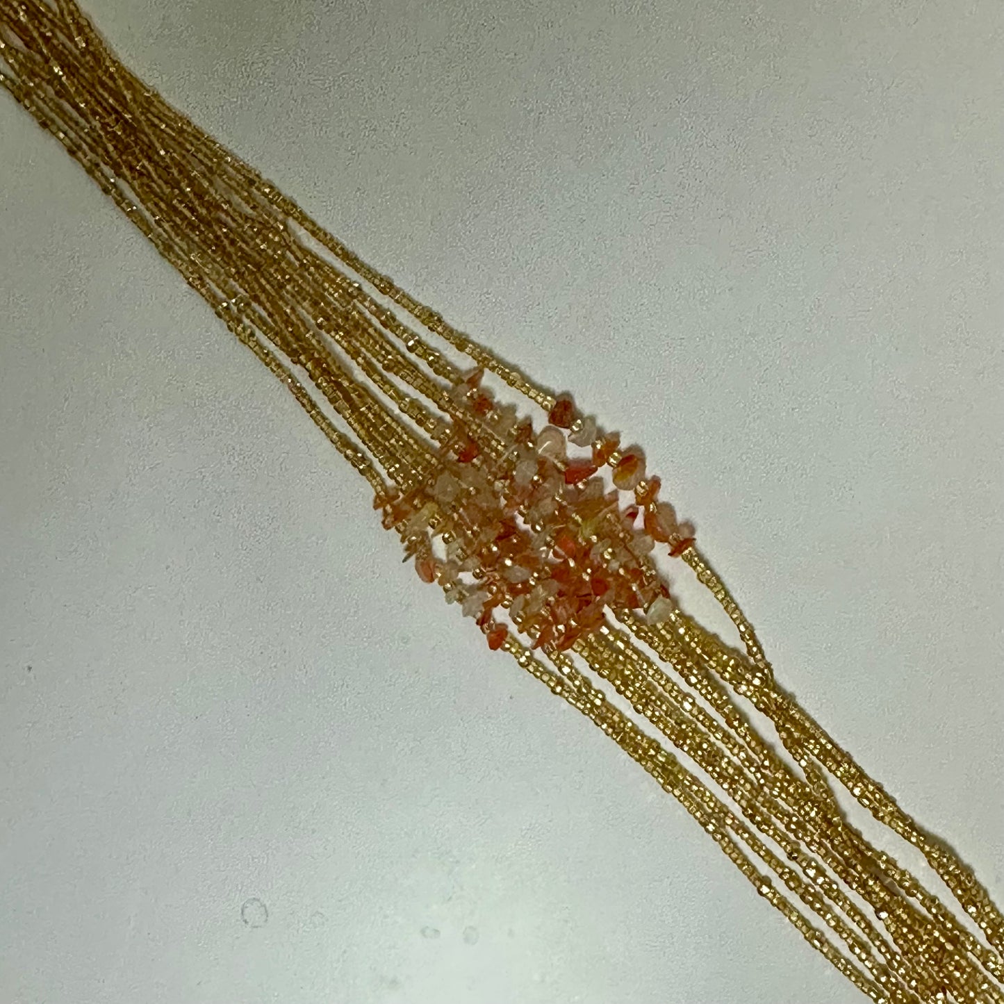 Mamprusi – Watermelon Quartz Tie-on Waistbead
