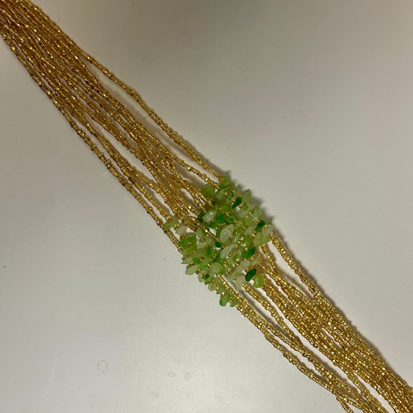 Vili – Green Agate Tie-on Waistbead