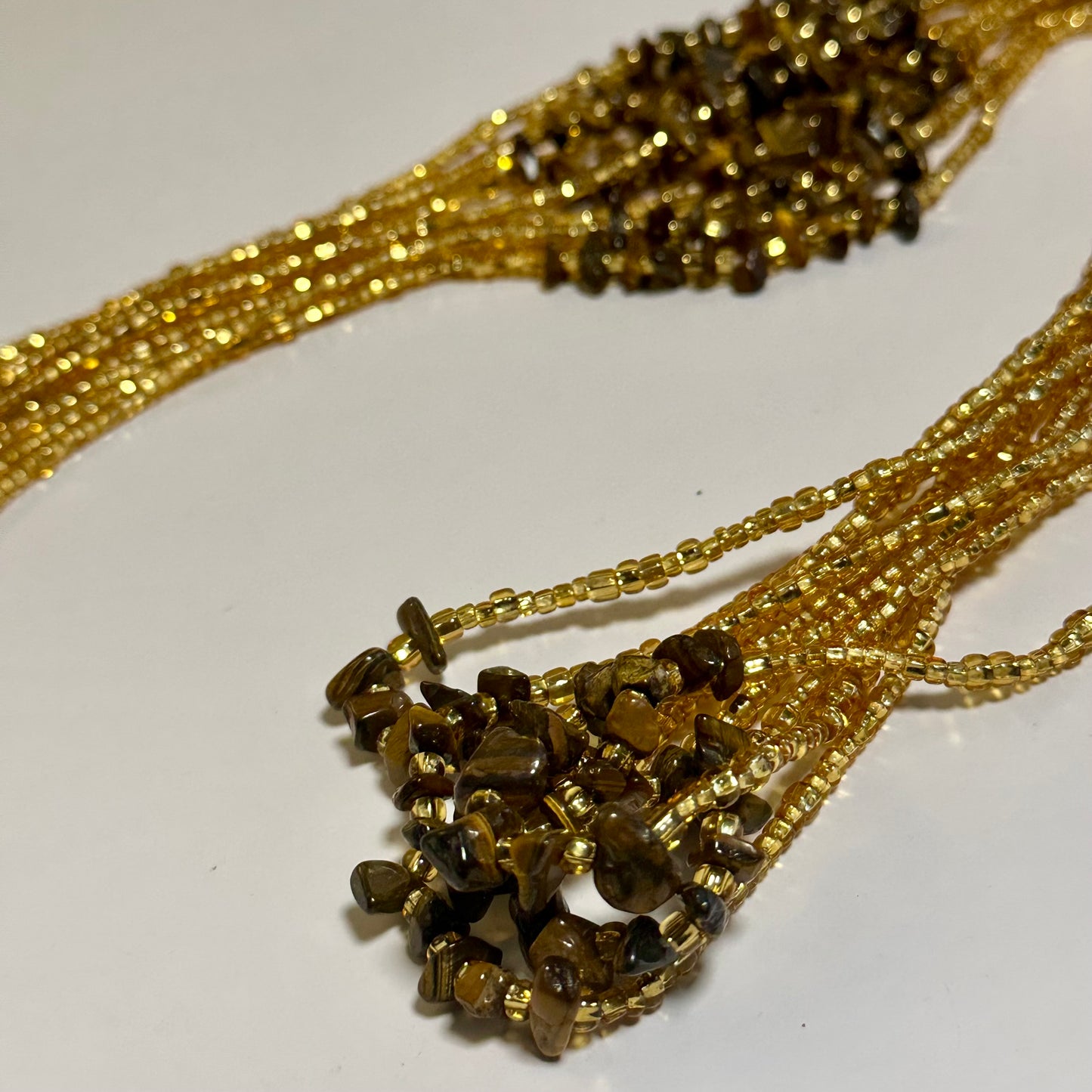 Chagossians – Tiger’s Eye Tie-on Waistbead
