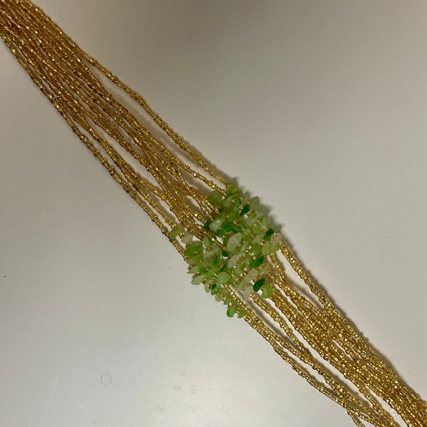 Vili – Green Agate Tie-on Waistbead