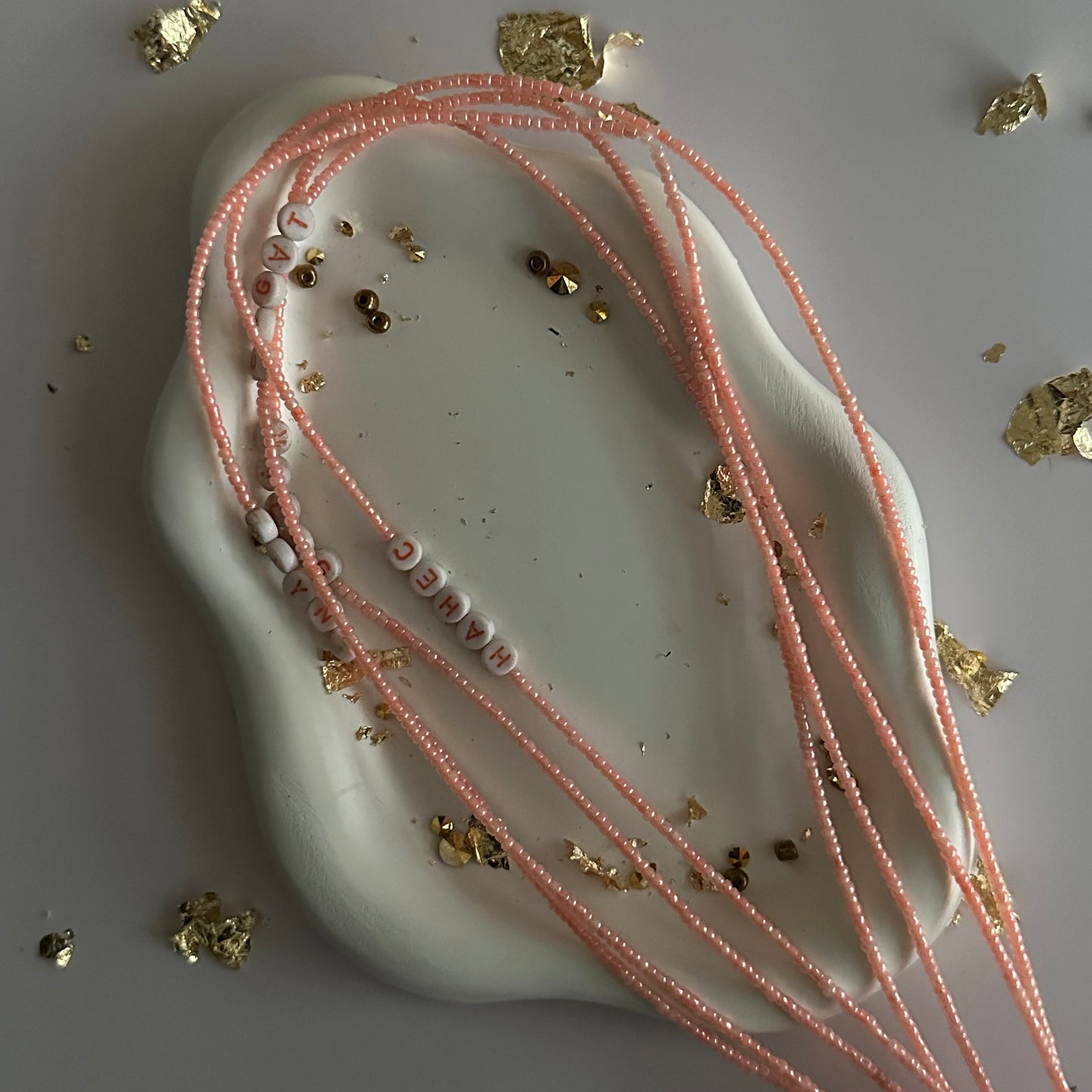Itsekiri Clasped Waistbeads – Royal Legacy in Coral