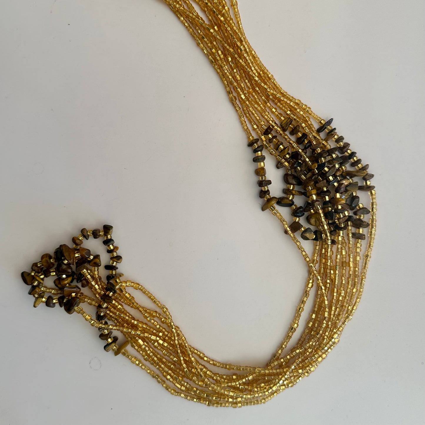 Chagossians – Tiger’s Eye Tie-on Waistbead