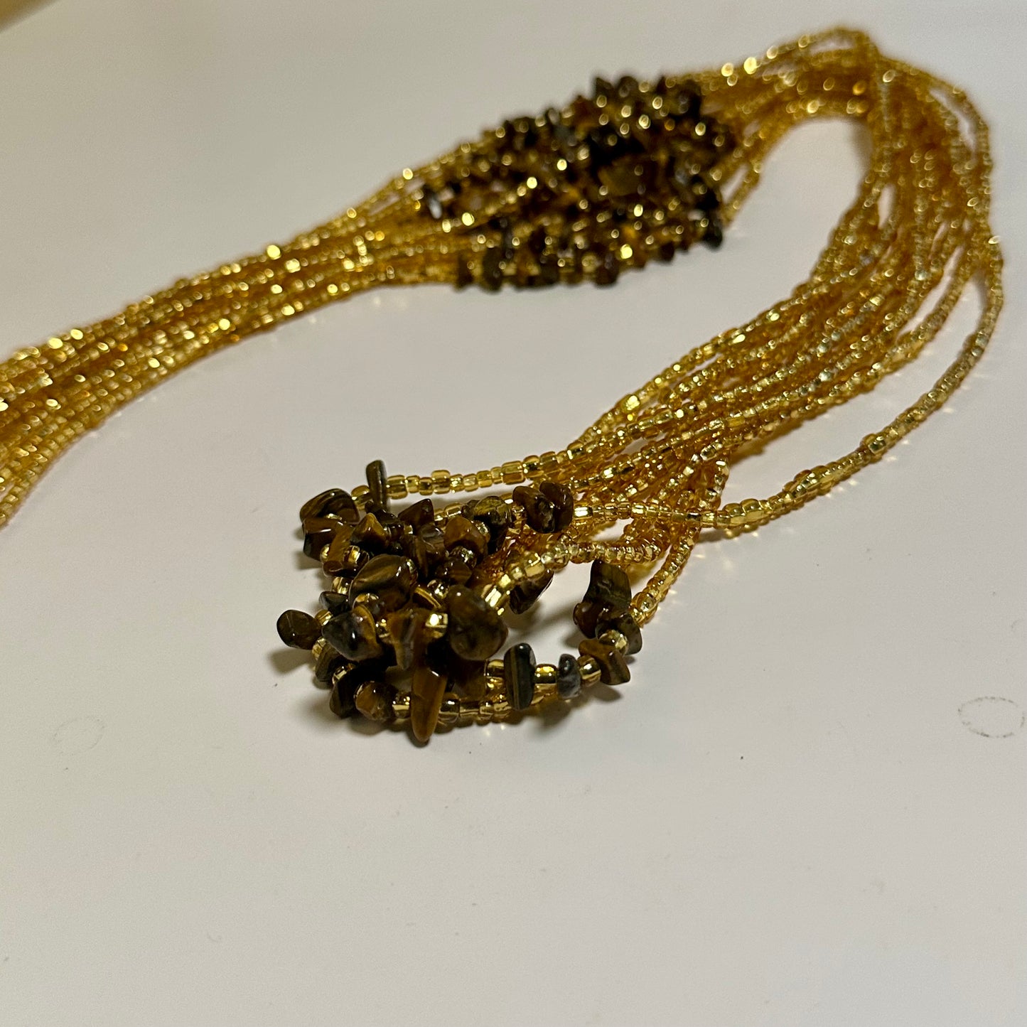 Chagossians – Tiger’s Eye Tie-on Waistbead