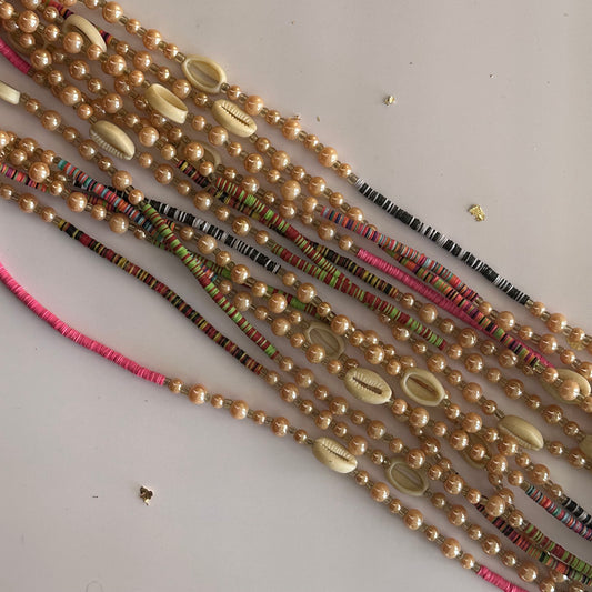 Mbopo Shells - Elastic Waistbead
