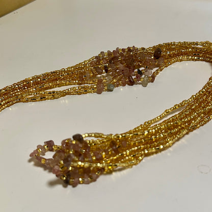 Merina – Strawberry Quartz Tie-on Waistbead