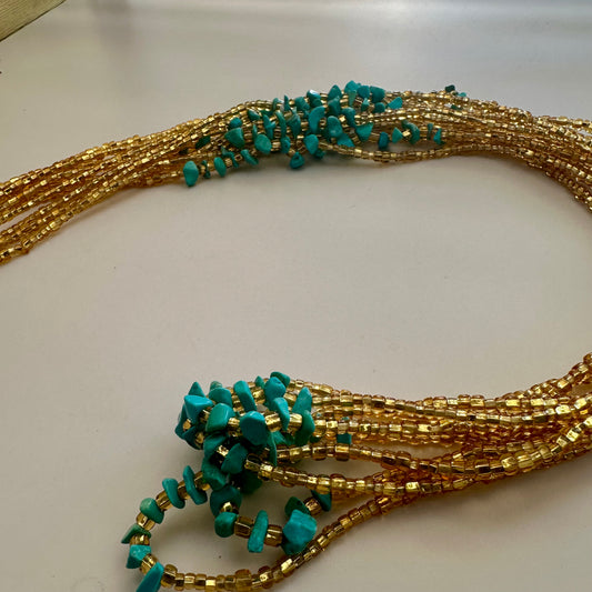 Saho – Turquoise Tie-on Waistbead
