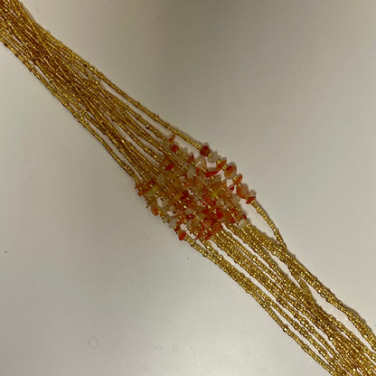 Mamprusi – Watermelon Quartz Tie-on Waistbead