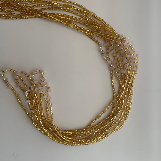 Dagomba – Rose Quartz Tie-on Waistbead