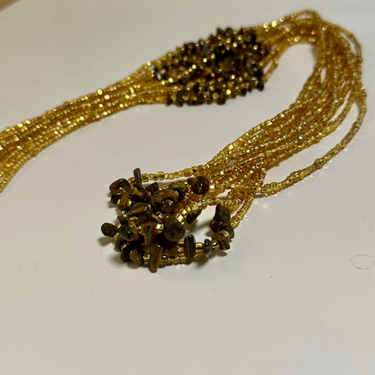 Chagossians – Tiger’s Eye  Tie-on Waistbead
