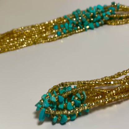 Saho – Turquoise Tie-on Waistbead