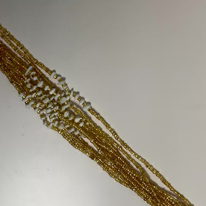 Barghawata – White Stone Tie-on Waistbead