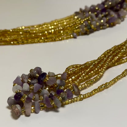 Kunama – Amethyst Tie-on Waistbead