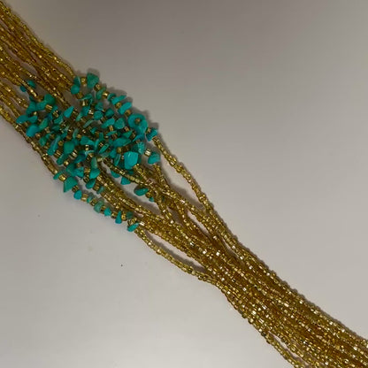 Saho – Turquoise Tie-on Waistbead
