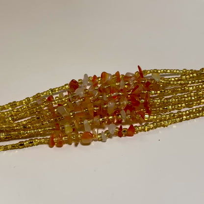Mamprusi – Watermelon Quartz Tie-on Waistbead