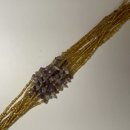 Kunama – Amethyst Tie-on Waistbead