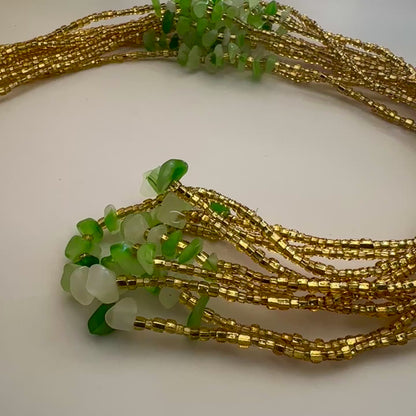 Vili – Green Agate Tie-on Waistbead